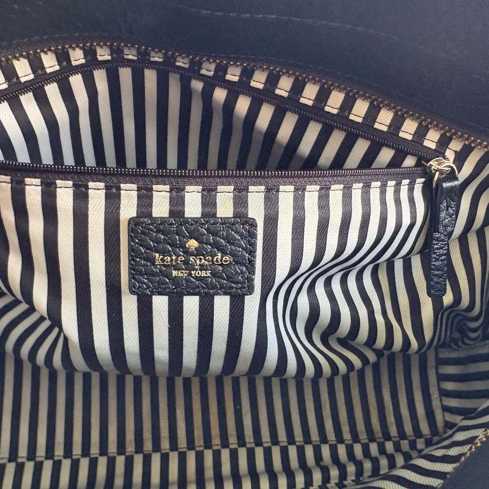 Kate Spade Black Leather Shoulder Bag - Picture 7 of 10